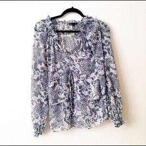 Gap Floral sheer top